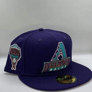 new era 59fifty arizona diamondbacks fitted hat size 7 3/4 pink uv